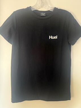 Huel Black Logo T-Shirt Size Small Cotton Blend Short Sleeve Tee